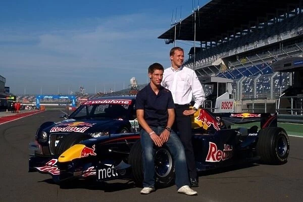 DTM. Red Bull RB2 and Audi DTM A4 with Mattias Ekstrom 