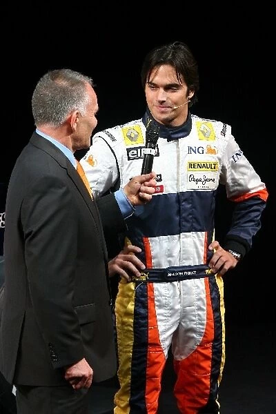 Renault R28 Launch: Peter Windsor interviews Nelson Piquet Jr, Renault