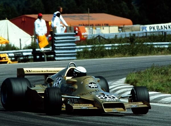 Riccardo Patrese gets it sideways at Anderstorp and finishes 2nd