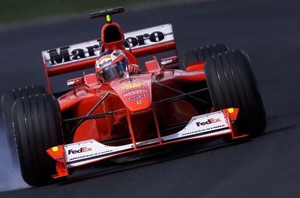 Rubens Barrichello, Ferrari, locking up
