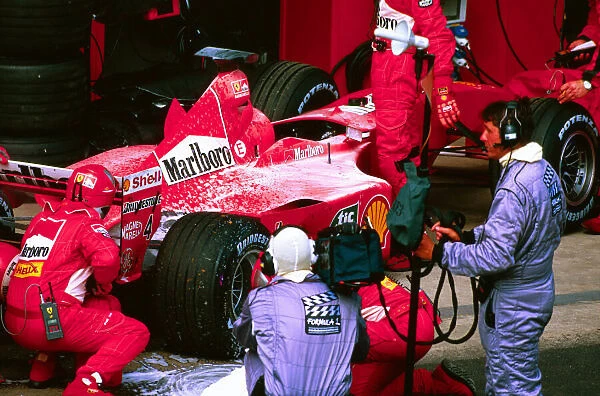 Rubens Barrichellos Ferrari retires
