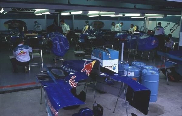 The Sauber garage