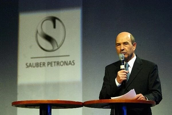 Sauber Petronas C22 Launch: Peter Sauber, Sauber Team Owner
