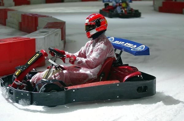 Schumacher On Ice: Michael Schumacher, Ferrari, takes part in Schumacher On Ice'