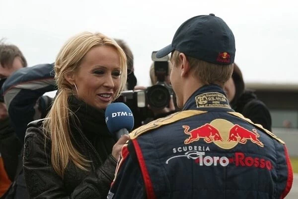 DTM. Sebastian Vettel (GER) who drove Demo laps with the STR-Formula 1