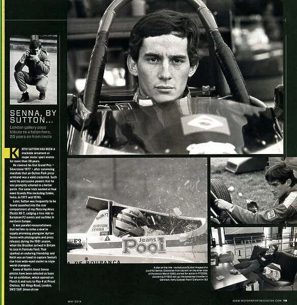 Senna, by Sutton, Motor Sport Magazine, May 2014