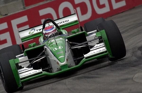 Shinji Nakano, (JPN), Honda  /  Lola, could only manage thirteenth starting position for the Molson Indy Vancouver. Concord Pacific Place, Vancouver, B. C. Can. 27 July, 2002