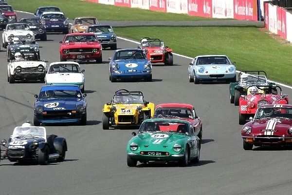 Silverstone Classic: The start of the Stirling Moss trophy race