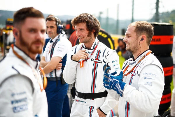 Spa Francorchamps, Belgium. Sunday 27 August 2017: Guy Martin on the grid with the Williams team