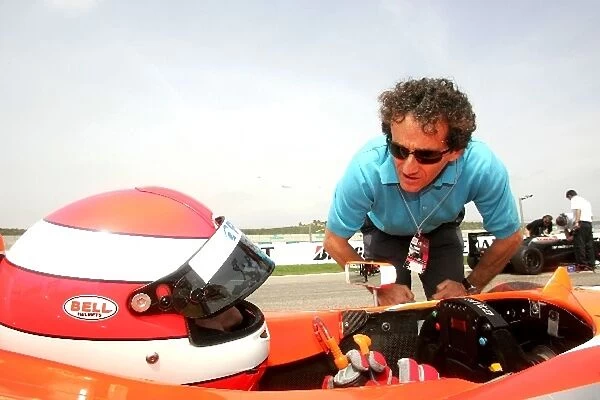 Spanish Formula Three: Nicolas Prost Racing Engineering with Father Alain Prost
