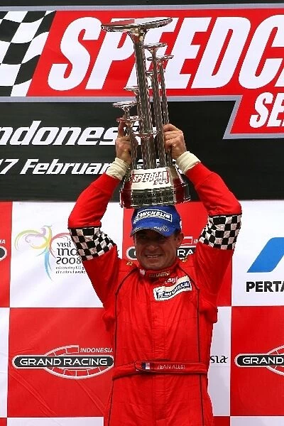Speedcar Series: Race 1 winner Jean Alesi
