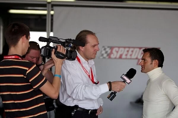 Speedcar Series Testing: Gianni Morbidelli is interviewed
