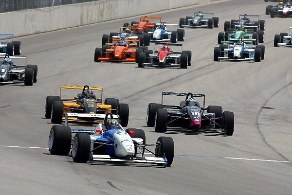 The start of the Toyota Atlantic race at the CART Grand Prix of Chicago