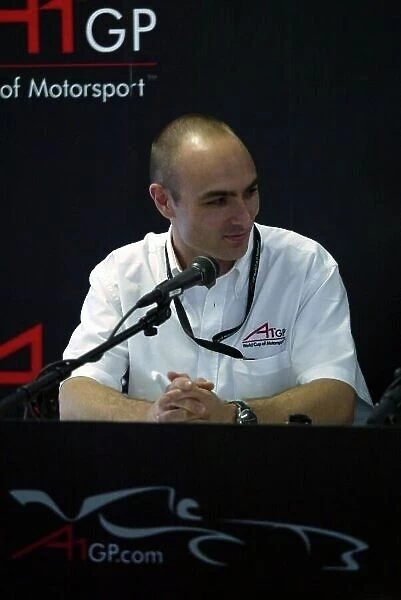 A1GP. Stephen Watson (RSA) A1GP General Manager at the announcement of