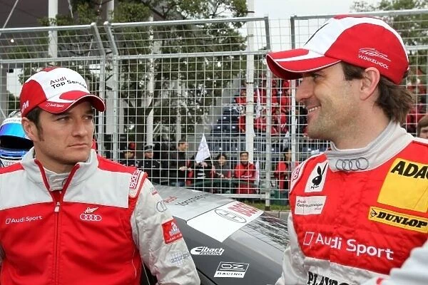 DTM. L-R: Timo Scheider (GER), Audi Sport Team Abt and Markus Winkelhock 