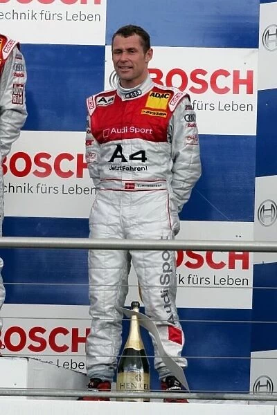 DTM. Tom Kristensen (DEN) Audi Sport Team Abt on the podium