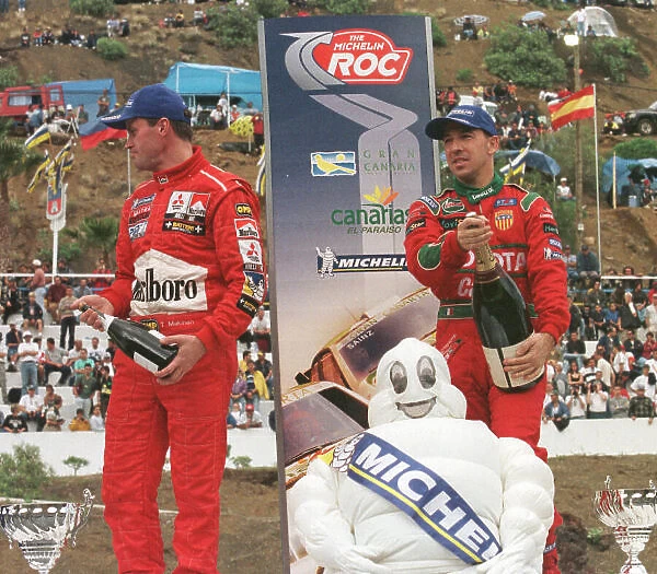 Tommi Makinen and Didier Auriol Race of Champions, Gran Canaria, 5 / 12 / 99 World HARDWICK