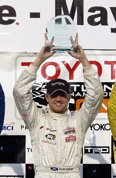 Toyota Atlantic Championship: Ryan Dalziel Sierra Sierra Racing celebrates his victory on the podium