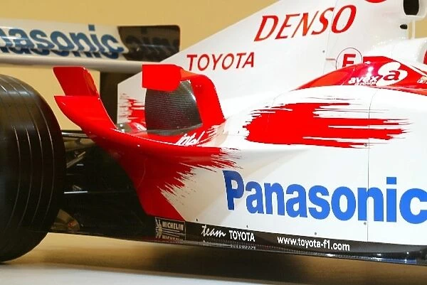 Toyota Racing TF104 Launch: Rear bodywork detail of the new Toyota TF104