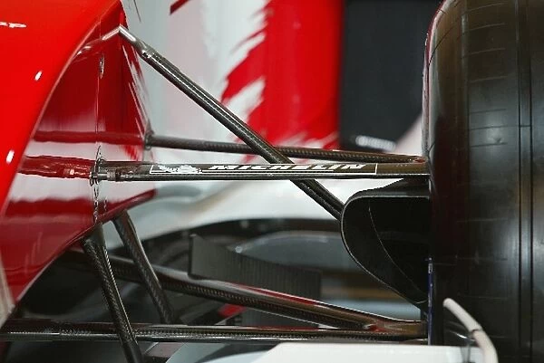 Toyota Racing TF104 Launch: Front suspension detail on the new Toyota TF104