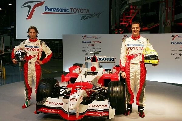 Toyota TF106 Launch: Jarno Trulli Toyota TF106 and Ralf Schumacher Toyota TF106 with the new TF106