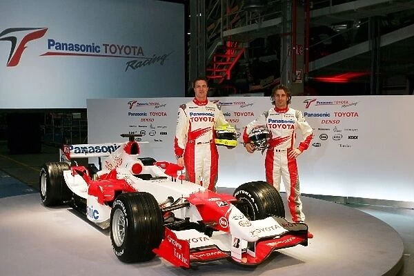 Toyota TF106 Launch: Ralf Schumacher Toyota TF106 and Jarno Trulli Toyota TF106 with the new TF106