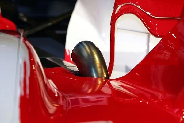 Toyota TF106 Launch: TF106 exhaust detail