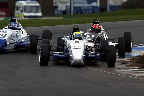 UK Formula Ford Championship: 2nd place Sebastian Hohenthal leads the pack