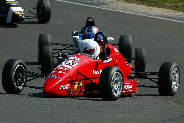 UK Formula Ford Championship: Charlie Donnelly leads the race before spinning off on lap 17