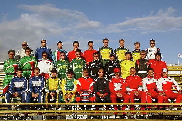 A1GP. A1 drivers pose for the photograph