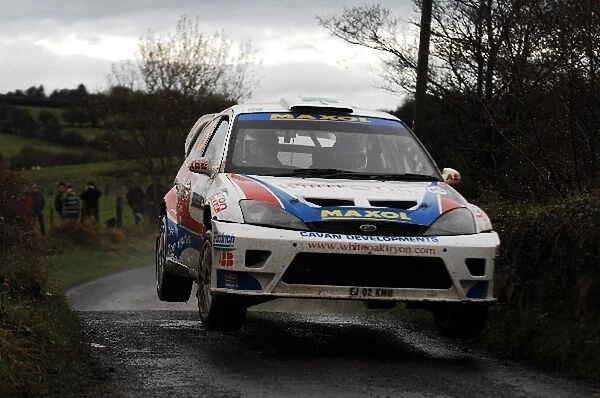 World Rally Championship: Austin MacHale Ford Focus WRC on stage 14
