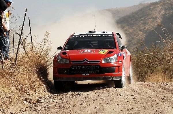World Rally Championship: Conrad Rautenbach, Citroen C4 WRC, on the shakedown stage