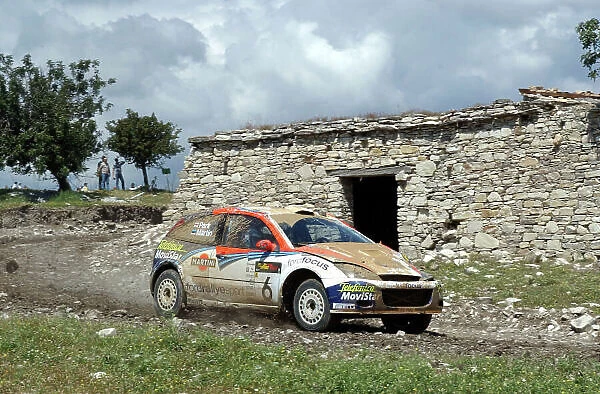 World Rally Championship, Cyprus Rally, April 18-21, 2002. Markko Martin in action on Stage 17, Leg 3 after a roll and power steering failure. Photo: Ralph Hardwick / LAT
