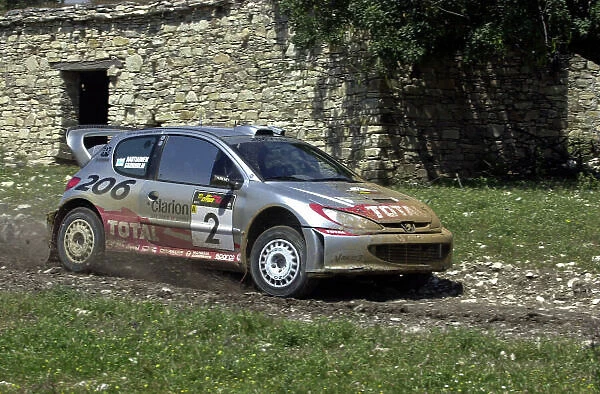 World Rally Championship, Cyprus Rally, April 18-21, 2002. Marcus Gronholm in action on Stage 17, Leg 3. Photo: Ralph Hardwick / LAT