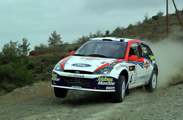 World Rally Championship, Cyprus Rally, April 18-21, 2002. Carlos Sainz during shakedown Photo: Ralph Hardwick / LAT