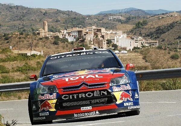 World Rally Championship: Dani Sordo, Citroen C4 WRC, on stage 10
