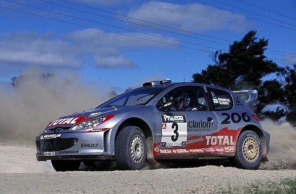 World Rally Championship: Harri Rovanpera  /  Voitto Silander Peugeot 206 WRC, 2nd place
