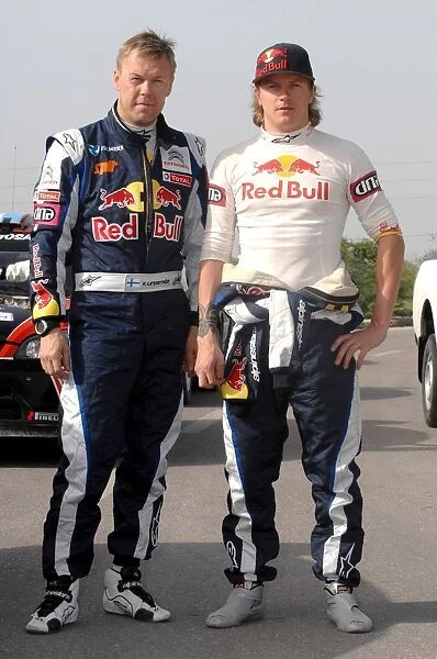 World Rally Championship: Kaj Lindstrom and Kimi Raikkonen Citroen