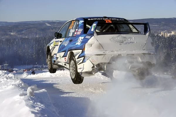 World Rally Championship: Martin Semerad Mitsubishi EVO on stage 11