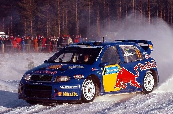 World Rally Championship: Mattias Ekstrom  /  Tina Thorner Skoda Fabia WRC