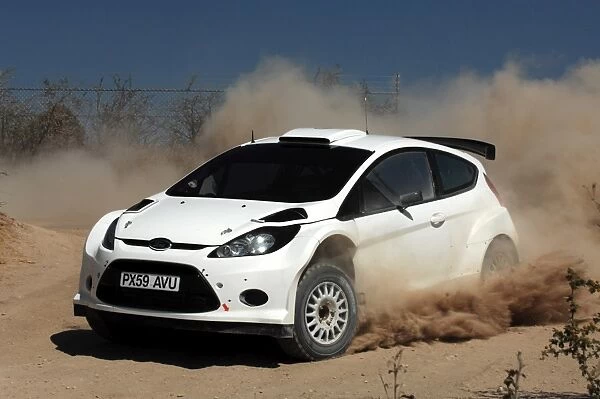 World Rally Championship: Ott Tanak, Ford Fiesta S2000, on the test stage