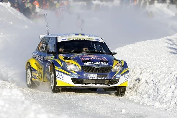 World Rally Championship: Patrik Sandell Skoda Fabia S2000 on stage 9