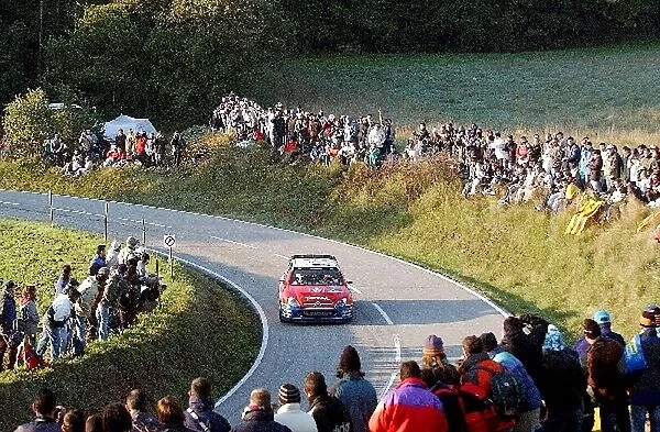 World Rally Championship: Philippe Bugalski with co-driver Jean-Paul Chiaroni Citroen Xsara WRC