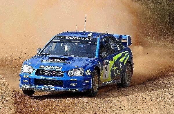 World Rally Championship: Rally winner Petter Solberg  /  Phil Mills Subaru Impreza WRC 2003