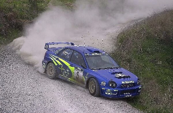World Rally Championship: Richard Burns Subaru Impreza during shakedown