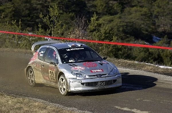 World Rally Championship: Roman Kresta  /  Milos Hulka in a privateer Peugeot 206 WRC