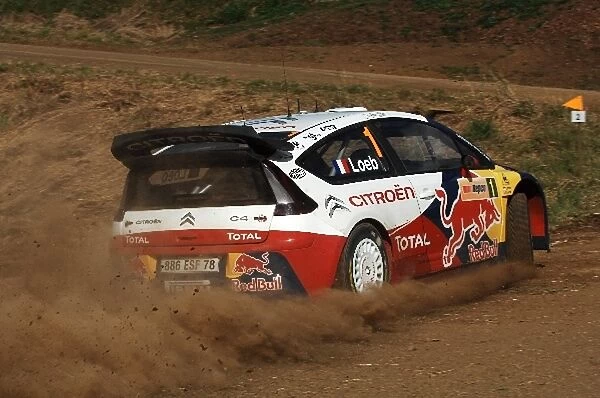 World Rally Championship: Sebastien Loeb, Citroen C4 WRC, on stage 21