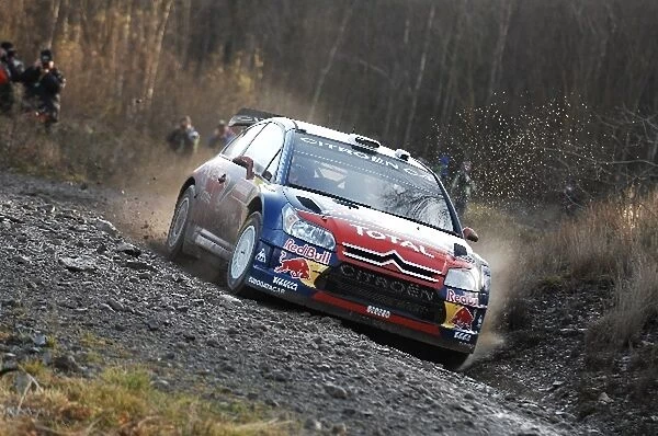 World Rally Championship: Sebastien Loeb Citroen C4 WRC on the shakedown stage