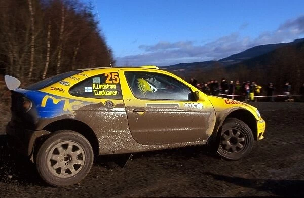 World Rally Championship: Tapio Laukkanen  /  Kaj Lindstrom Renault Maxi Megane Coupe took 12th place overall