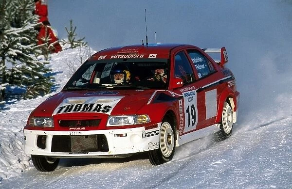World Rally Championship: Thomas Radstrom, Mitsubishi Lancer WRC, 2nd place